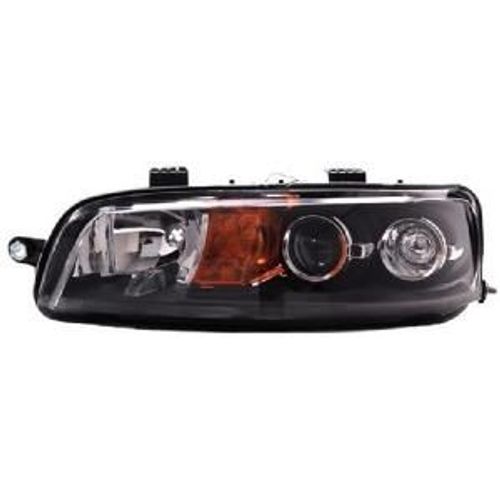 Phare Optique Avant Gauche Pour Fiat Punto Ii Phase 1, 2001-2003, H1+H1+H3, Électrique, Fond Noir