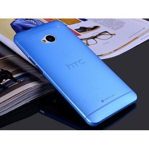 Coque Bleu Htc One M9 Transparent Fine 0.3 Mm Fine Etui Housse Bumper 