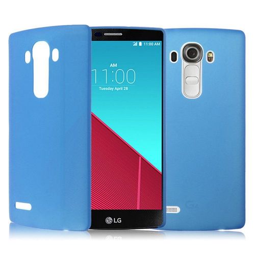 Coque Bleu Lg G4 Transparent Fine 0.3 Mm Fine Etui Housse Bumper 