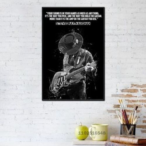 Affiche en toile double probl¿¿me Stevie Ray Vaughan,mpression murale Poster pour salon chambre ¿¿ coucher d¿¿cor sans cadre(100*150cm)