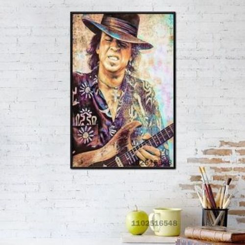 Affiche en toile double probl¿¿me Stevie Ray Vaughan,mpression murale Poster pour salon chambre ¿¿ coucher d¿¿cor sans cadre(100*150cm)