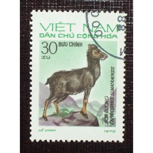 Theme Animaux - Vietnam Du Nord N° 791 Oblitéré De 1973 - 30xu « Capricornis Sumatraensis » (Ref : Tan-23)