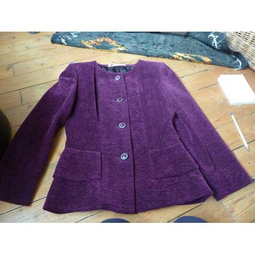 Veste Givenchy En Velours Violet (Prune) - T36-38