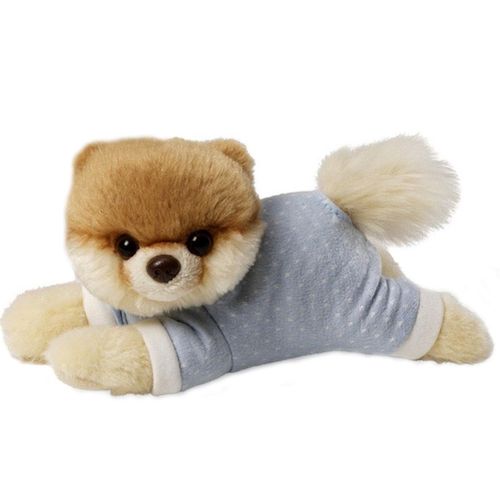 Petite Peluche Boo En Pyjama Bleu 13 Cm