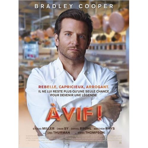 A Vif ! (Burnt) - Véritable Affiche De Cinéma Pliée- Format 40x60 Cm - De John Wells Avec Bradley Cooper, Sienna Miller, Daniel Brühl, Riccardo Scamarcio, Omar Sy, Emma Thompson, Uma Thurman - 2015