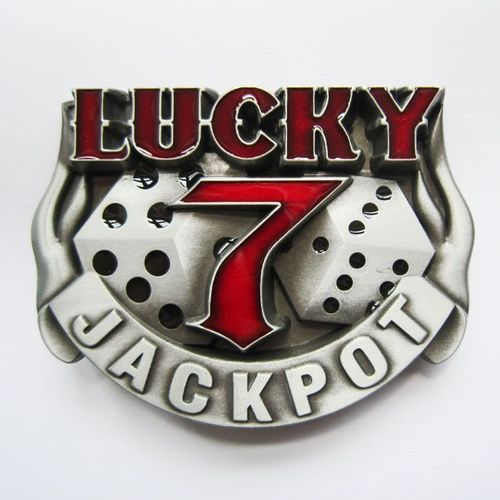 Boucle De Ceinture Lucky 7 Jackpot Pour Homme Neuf Idee Cadeau