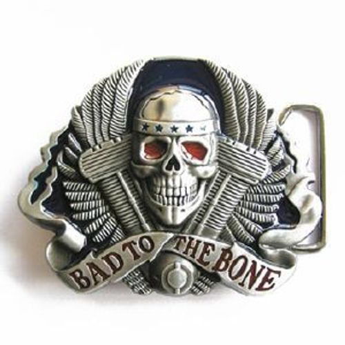 Boucle De Ceinture Bad To The Bone Pour Homme Neuf