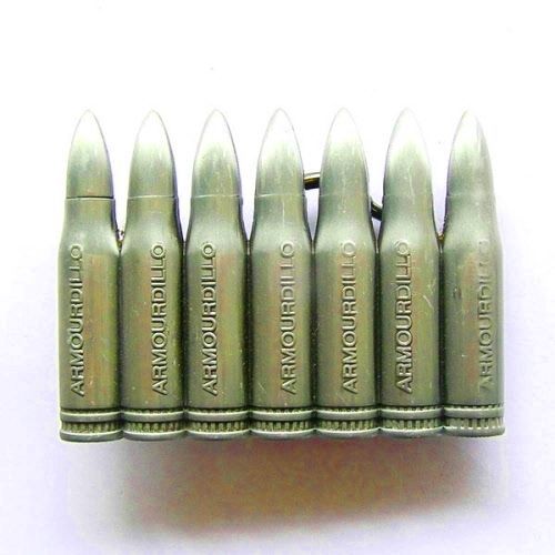 Boucle De Ceinture Doree Or Munition Balles Bullets Arme Pistolet Pour Homme Neuf