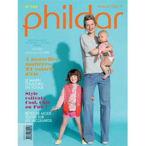 Catalogue Phildar Bebe/Pitchoun/Femme **Printemps/Ete 2014 Numero 103