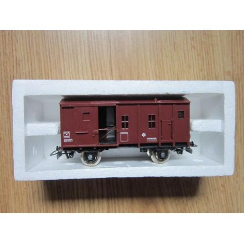 Wagon Fourgon Fin De Convoi Avec Feux Rouges Arrieres Boite Origine Ho 1/87eme Ref 6480-Jouef