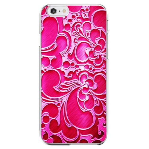 Coque Rigide Pour Apple Iphone 6 Plus Avec Impression Motifs Arabesque Fushia