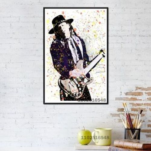 Affiche en toile double probl¿¿me Stevie Ray Vaughan,mpression murale Poster pour salon chambre ¿¿ coucher d¿¿cor sans cadre(70*90cm)