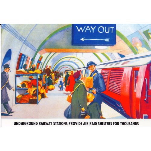 Cp Ww2 - Le Métro Londonien Pendant Le Blitz - Sep 1940