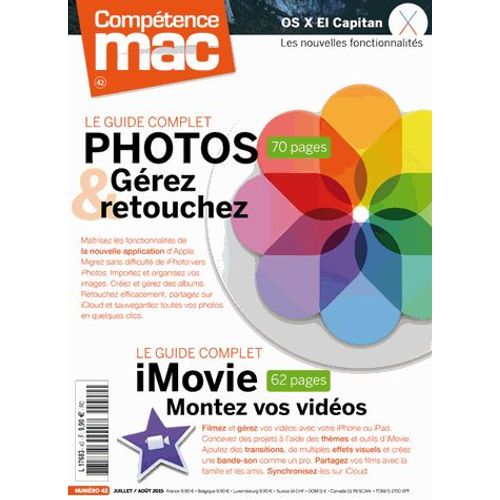 Compétence Mac N° 42 - Les Guides Complets Photos Et Imovie