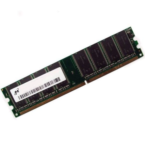 Ram Barrette Memoire MICRON 512Mo DDR1 PC-3200U 400Mhz MT16VDDT6464AG-40BG5 CL3