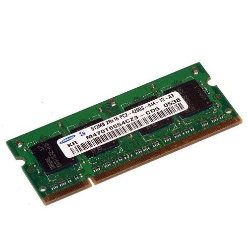 RAM PC Portable SODIMM Samsung M470T6554CZ3-CD5 DDR2 533Mhz 512Mo PC2-4200S CL4