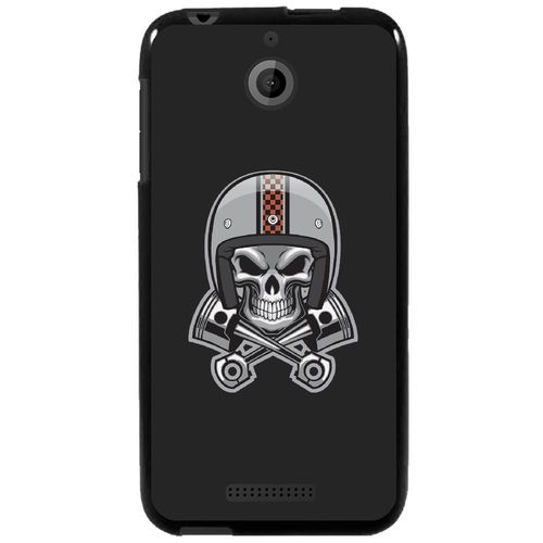 Coque Souple Pour Htc Desire 510 Avec Impression Motifs Tête De Mort Avec Un Ca