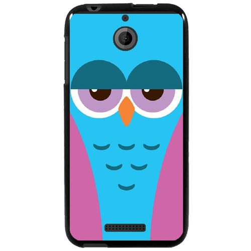 Coque Souple Pour Htc Desire 510 Avec Impression Motifs Chouette Endormie Bleue