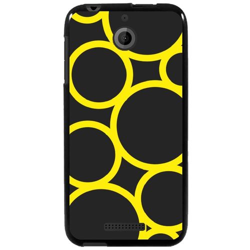 Coque Souple Pour Htc Desire 510 Avec Impression Motifs Ronds Jaunes