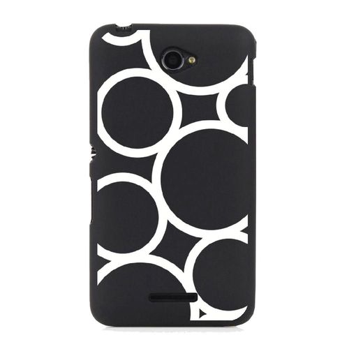 Coque Souple Pour Sony Xperia E4 Avec Impression Motifs Ronds Blancs