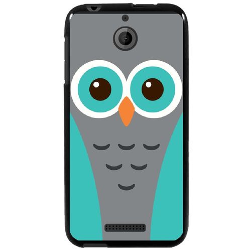 Coque Souple Pour Htc Desire 510 Avec Impression Motifs Chouette Bleue Et Grise