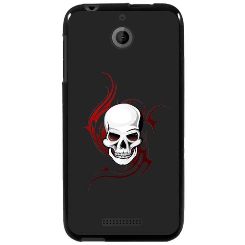 Coque Souple Pour Htc Desire 510 Avec Impression Motifs Tête De Mort Sur Fond T