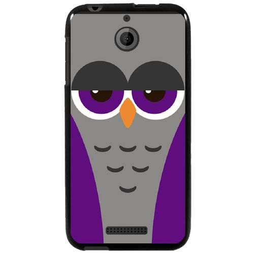Coque Souple Pour Htc Desire 510 Avec Impression Motifs Chouette Endormie Mauve