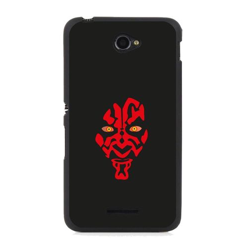 Coque Souple Pour Sony Xperia E4 Avec Impression Motifs Dark Rouge