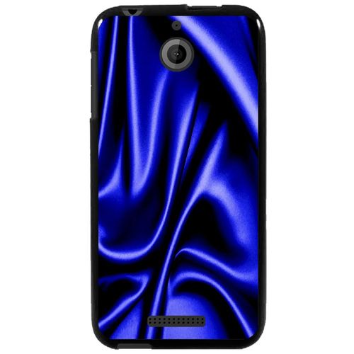 Coque Souple Pour Htc Desire 510 Avec Impression Motifs Soie Drapée Bleu