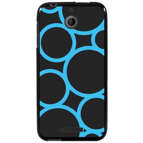 Coque Souple Pour Htc Desire 510 Avec Impression Motifs Ronds Bleus