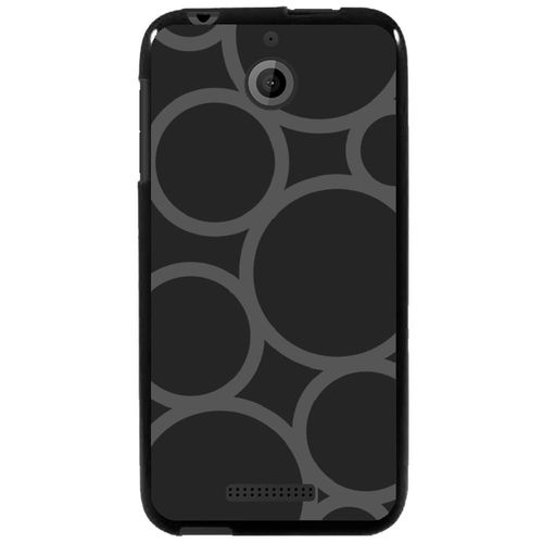Coque Souple Pour Htc Desire 510 Avec Impression Motifs Ronds Gris