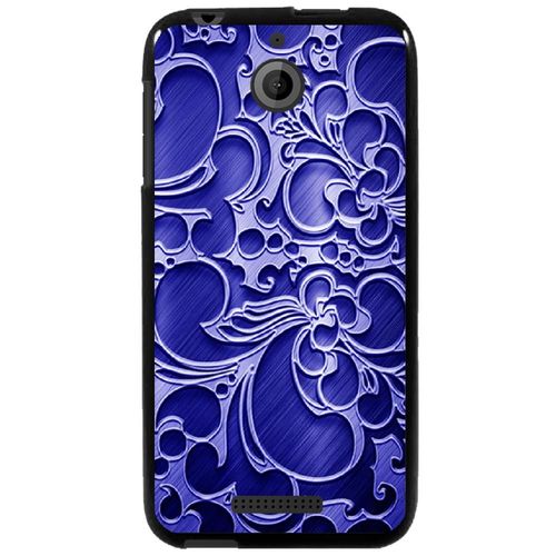 Coque Souple Pour Htc Desire 510 Avec Impression Motifs Arabesque Bleu