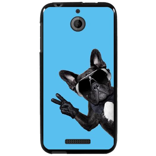 Coque Souple Pour Htc Desire 510 Avec Impression Motifs Chien À Lunettes Sur Fo
