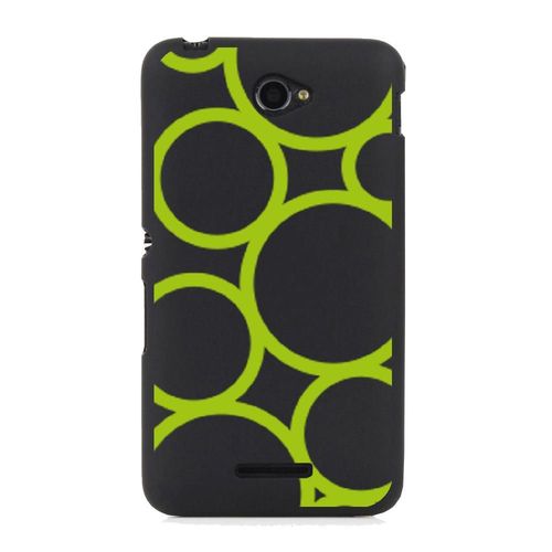 Coque Souple Pour Sony Xperia E4 Avec Impression Motifs Ronds Verts