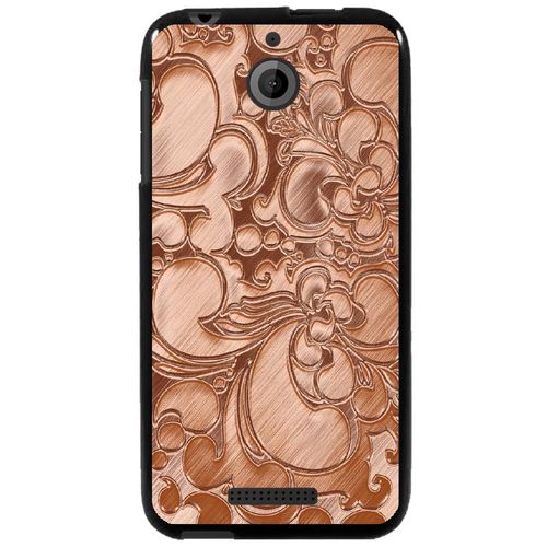 Coque Souple Pour Htc Desire 510 Avec Impression Motifs Arabesque Bronze