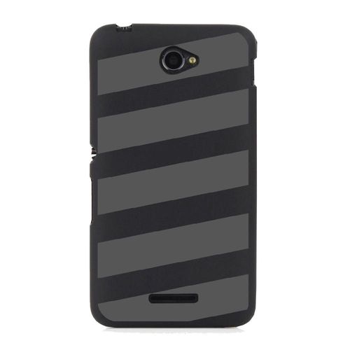 Coque Souple Pour Sony Xperia E4 Avec Impression Motifs Bandes Grises