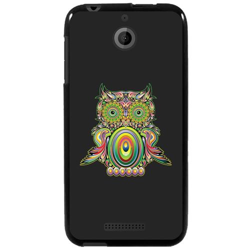 Coque Souple Pour Htc Desire 510 Avec Impression Motifs Chouette Psychédélique