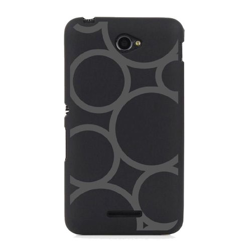 Coque Souple Pour Sony Xperia E4 Avec Impression Motifs Ronds Gris