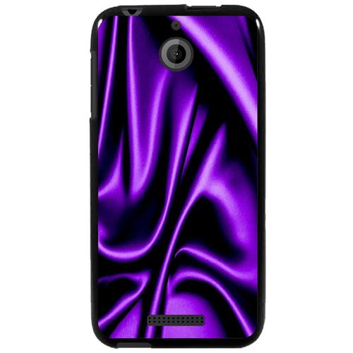 Coque Souple Pour Htc Desire 510 Avec Impression Motifs Soie Drapée Mauve