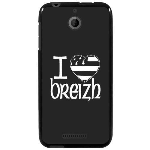 Coque Souple Pour Htc Desire 510 Avec Impression Motifs Drapeau Breton I Love Br