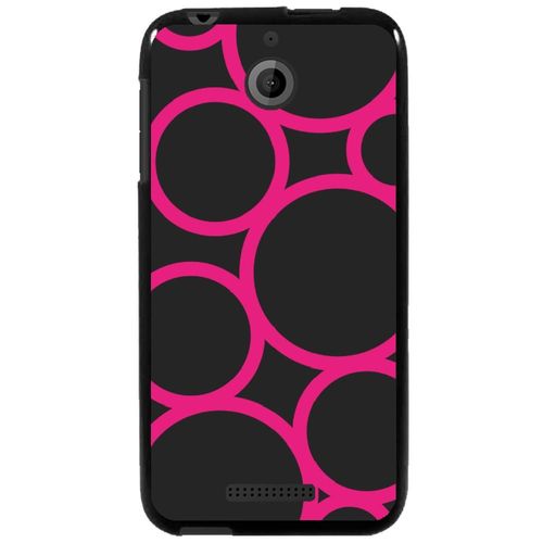 Coque Souple Pour Htc Desire 510 Avec Impression Motifs Ronds Fushias