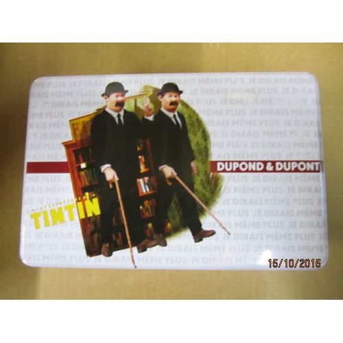Boite Dupont & Dupond Rectangle * Longeur 20cm * Largueur 13cm * Hauteur 7cm * Tintin