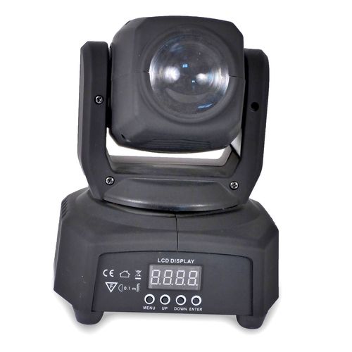 Mini LYRE DMX A 1 LED Blanche avec EFFET ¿BEAM