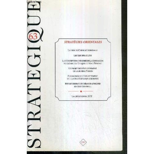 Strategies Orientales / Strategique 63