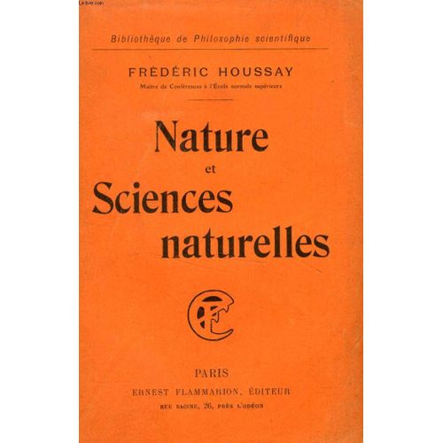 Nature Et Sciences Naturelles