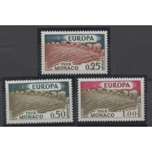 Monaco 1962: Lot De 3 Timbres Europa N° 571,572 Et 573.