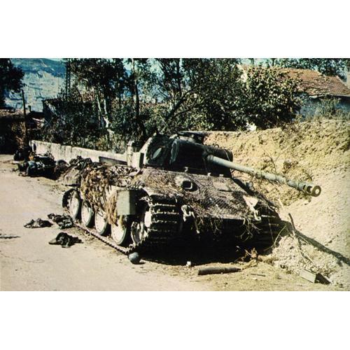 Ww2 - Char Allemand "Panther" Mis Hors De Combat En Normandie