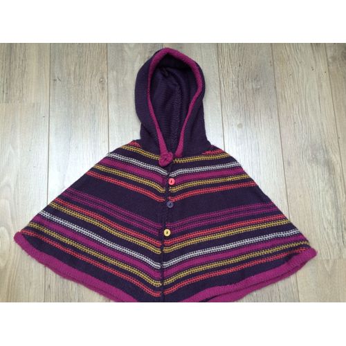 Gilet Fille En Laine 4 Ans Forme Cape Orchestra
