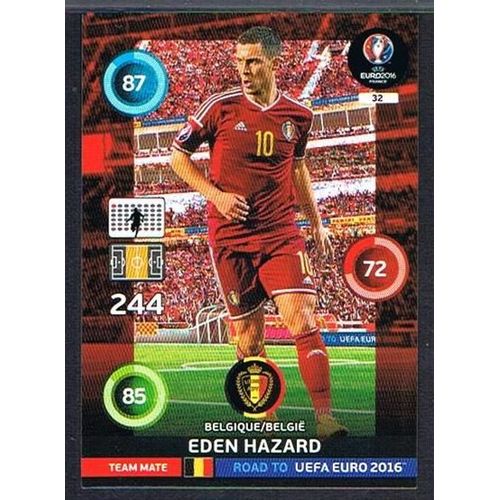 Panini Adrenalyn Xl Euro 2016 N°32 Eden Hazard