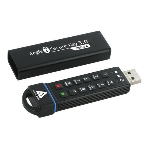 Clé sécurisée Apricorn Aegis 3.0 - Clé USB - chiffré - 30 Go - USB 3.0